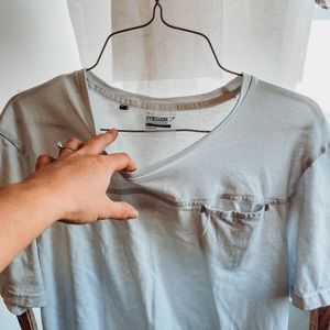 Gymshark size large white tee shirt